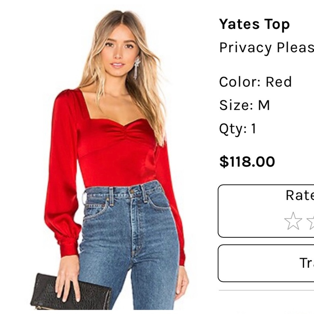 Privacy Please Yates Top size medium